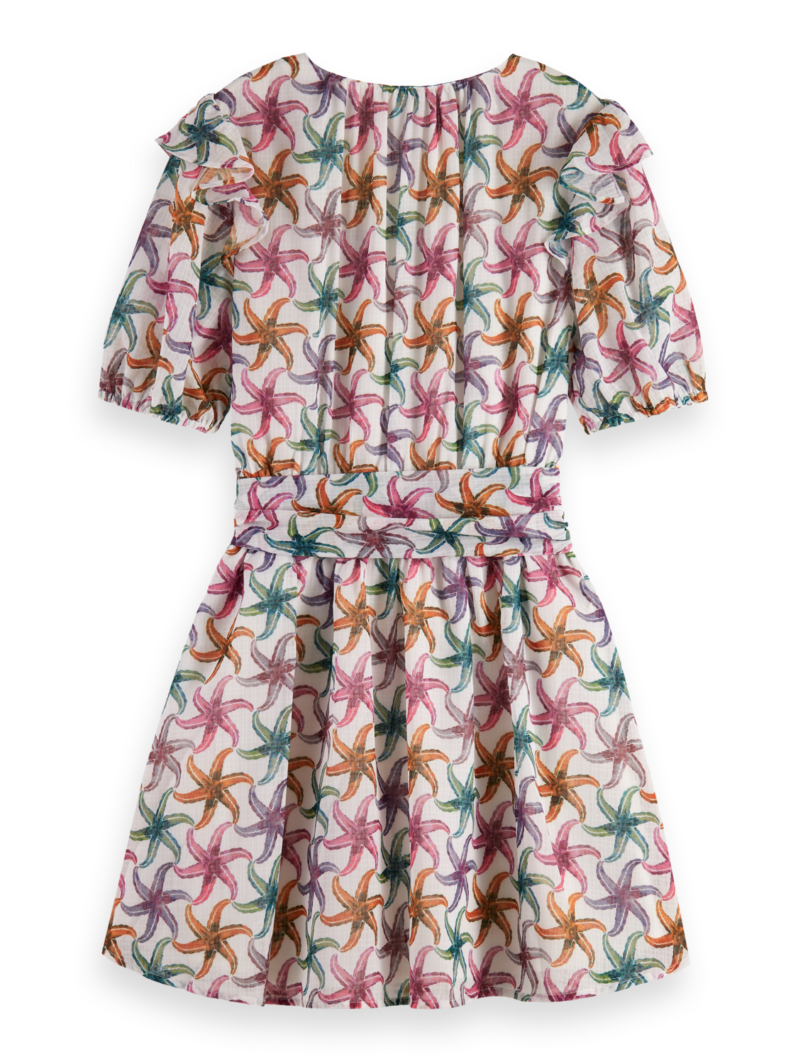 RUFFLED MINI DRESS