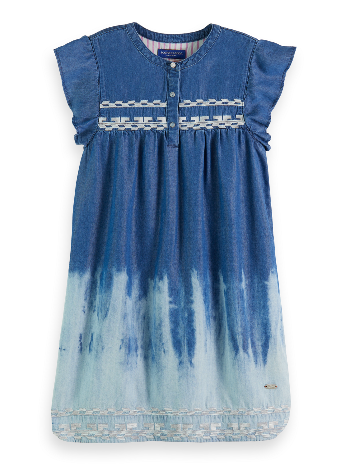 SHORT SLEEVE DRESS - WASHED INDIGO