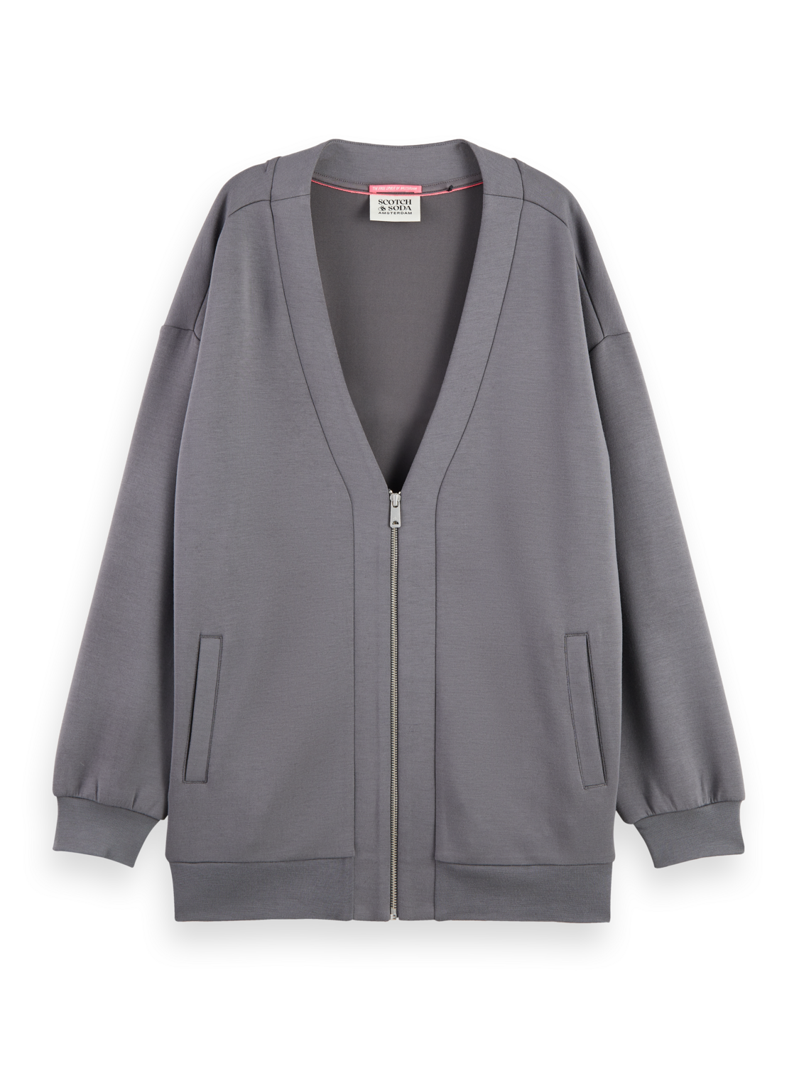 OVERSIZED JERSEY BOMBER JACKET