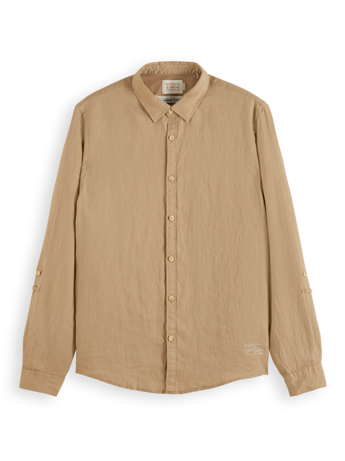 Leinenhemd mit Roll-Up