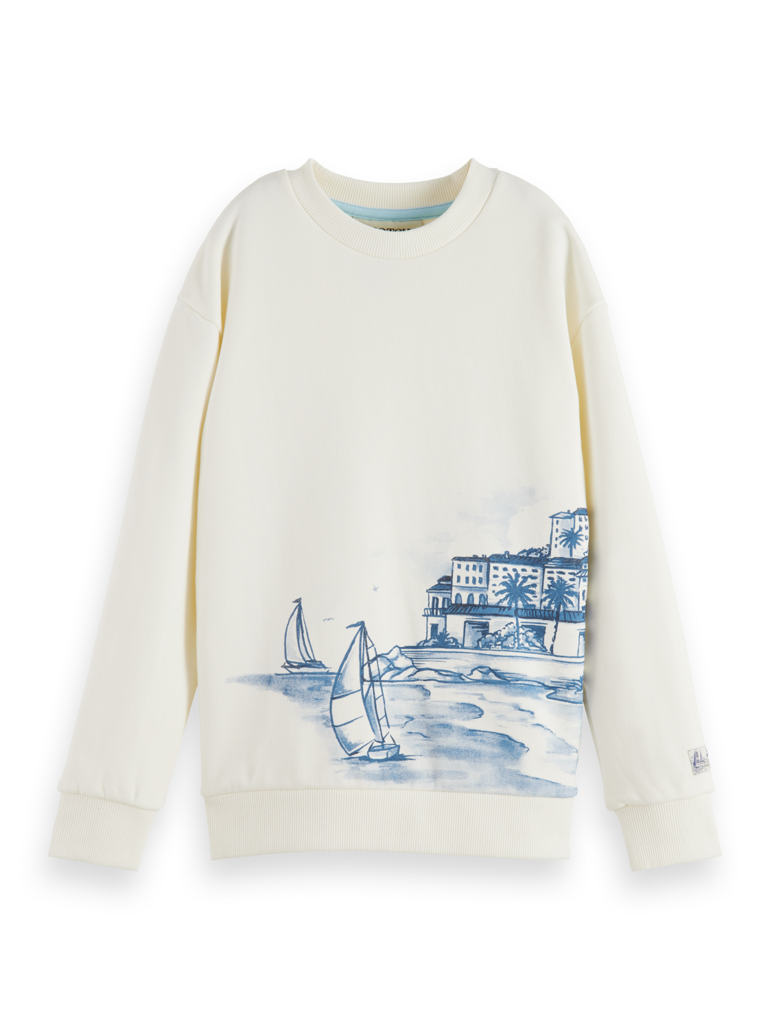 RELAXED-FIT PLACED ARTWORK SWEATSHIRT