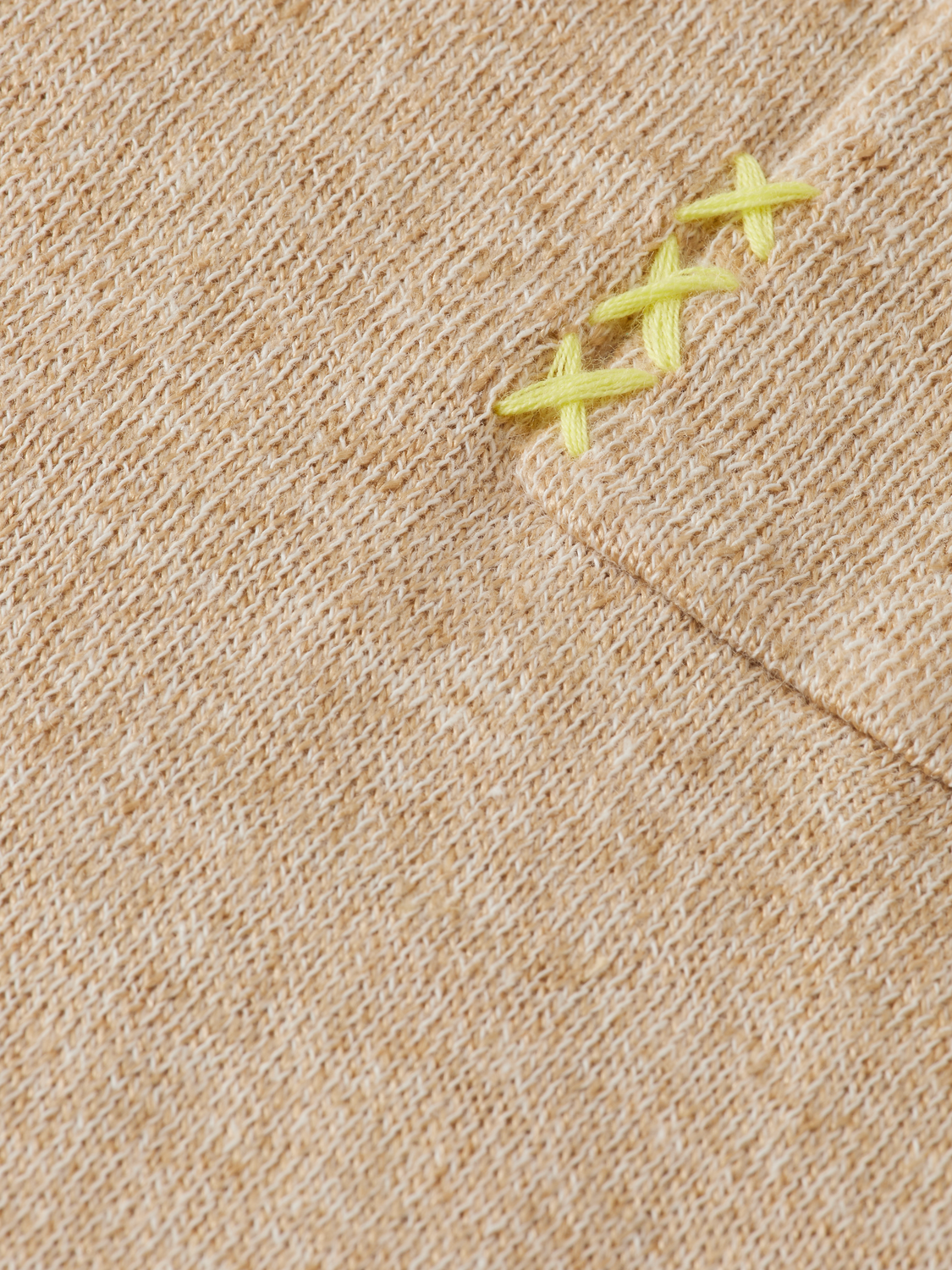 LINEN COTTON BLEND CREW NECK