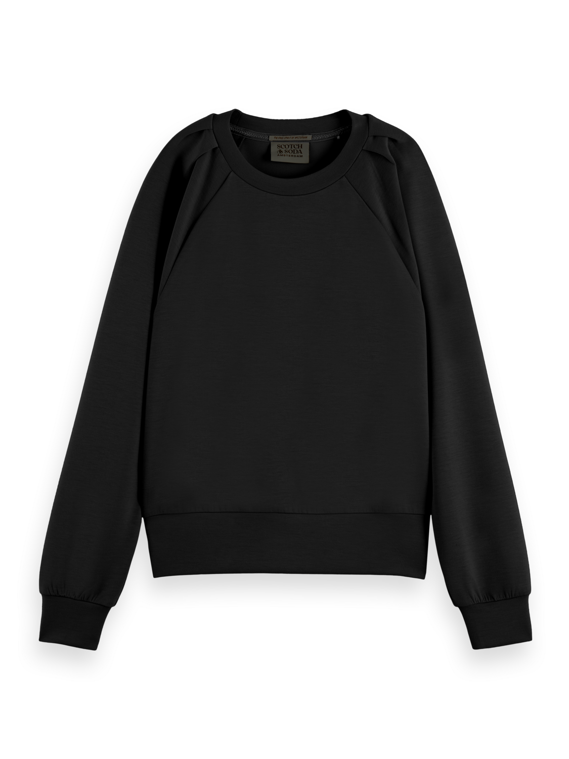 PLEATED SHOULDER SWEATSHIRT