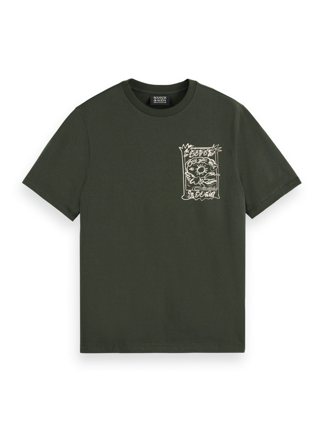 REGULAR FIT FRONT CHEST ARTWORK T-SHIRT