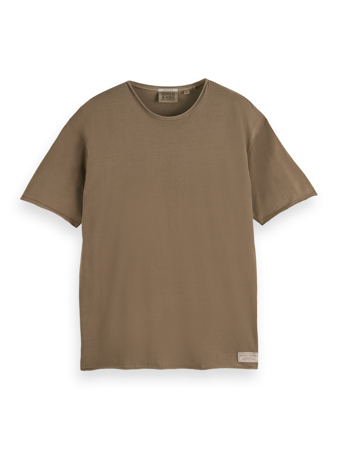RELAXED FIT RAW EDGE T-SHIRT
