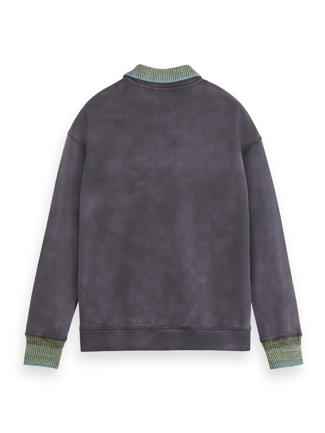 KNITTED COLLAR SWEATSHIRT