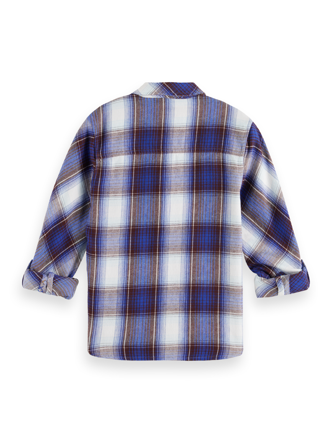 Boys REGULAR-FIT YARN-DYED CHECKED FLANNEL SHIRT