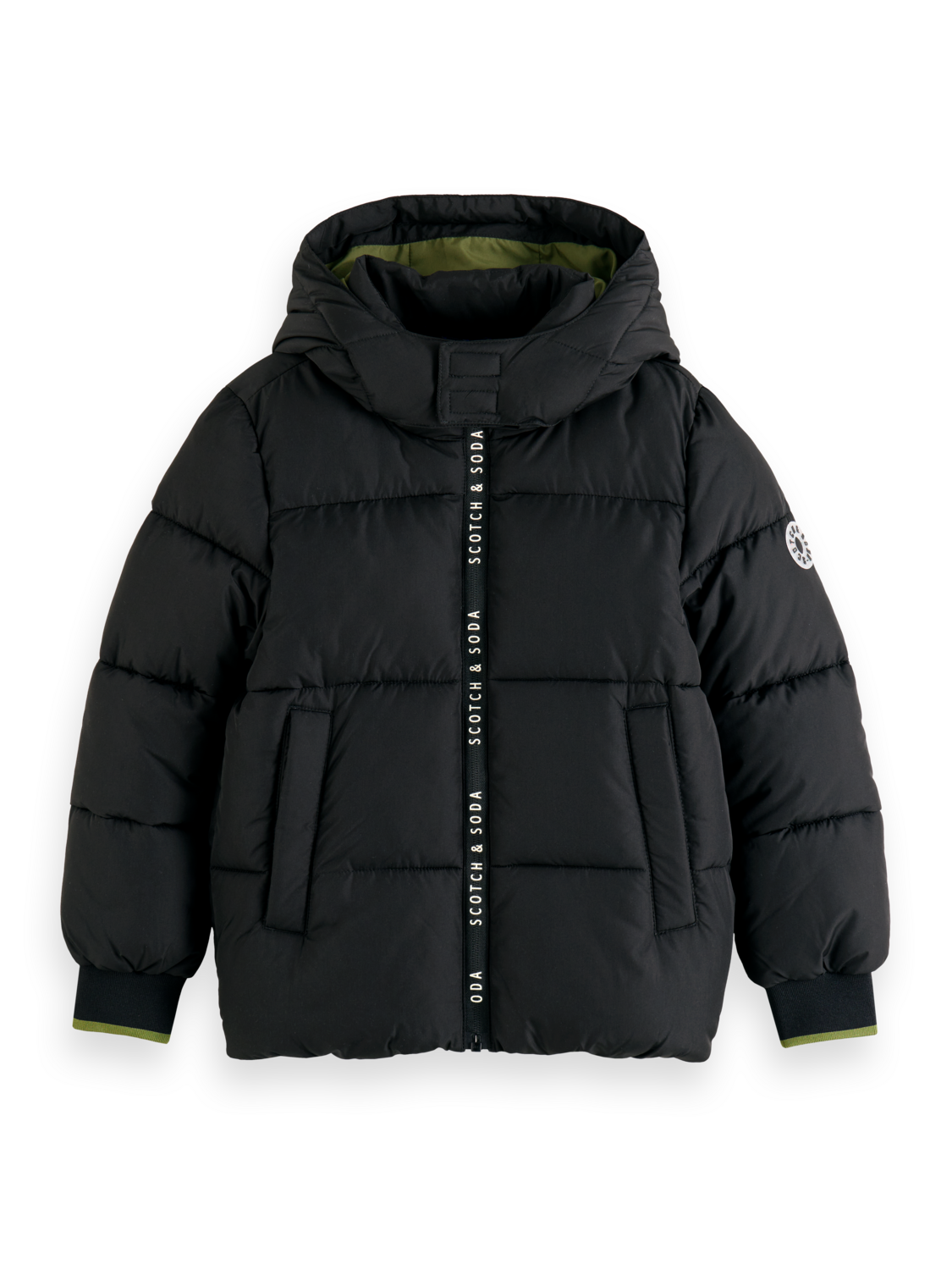 WATER REPELLENT HOODED PUFFER JACKET – Scotch Soda Amsterdam