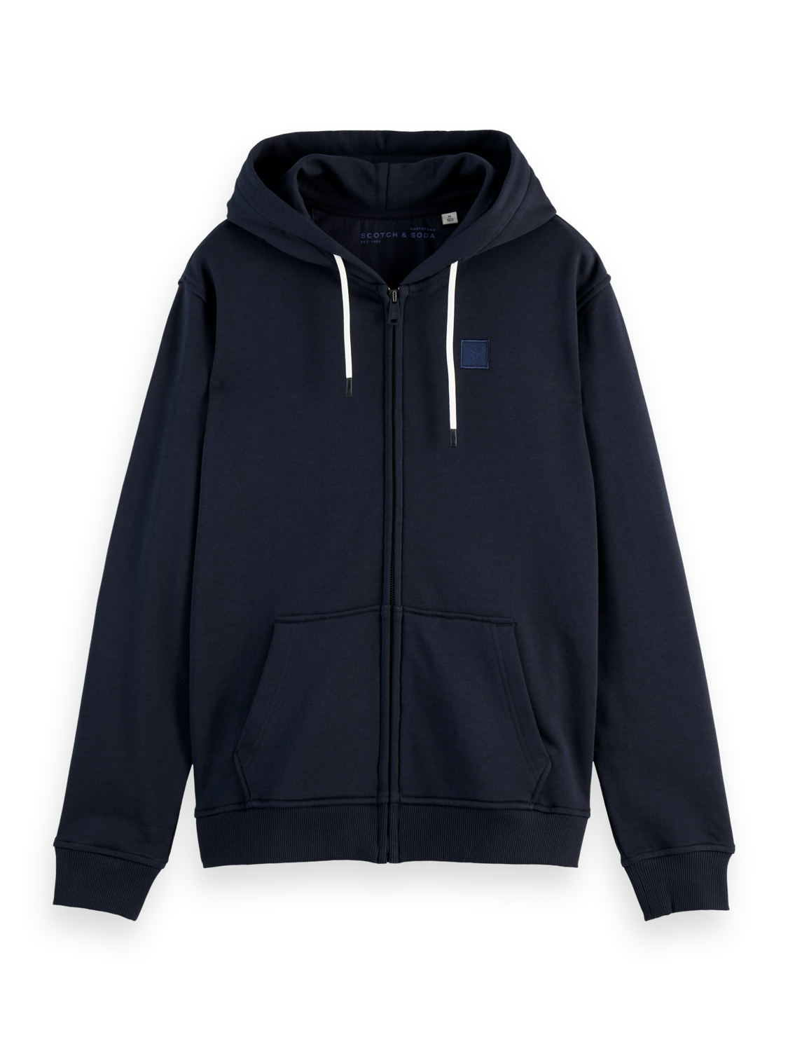 LOGO BADGE ZIP-THROUGH HOODIE