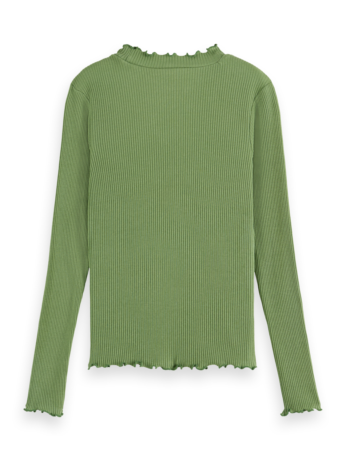 Girls LONG-SLEEVED RIBBED T-SHIRT