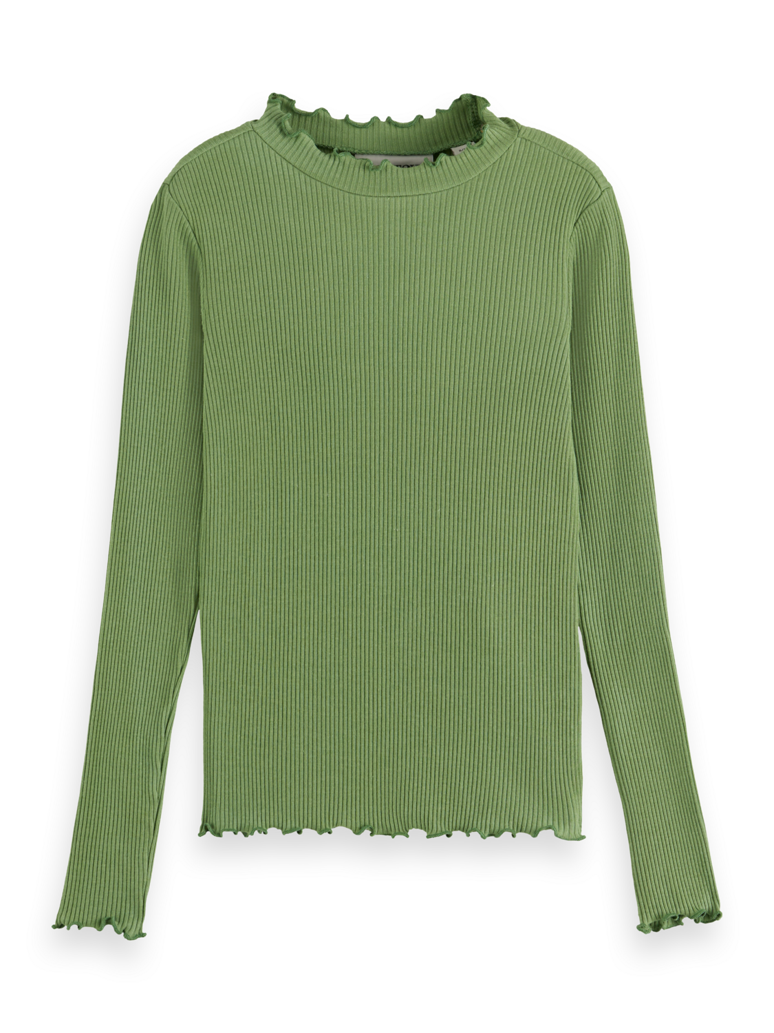 Girls LONG-SLEEVED RIBBED T-SHIRT