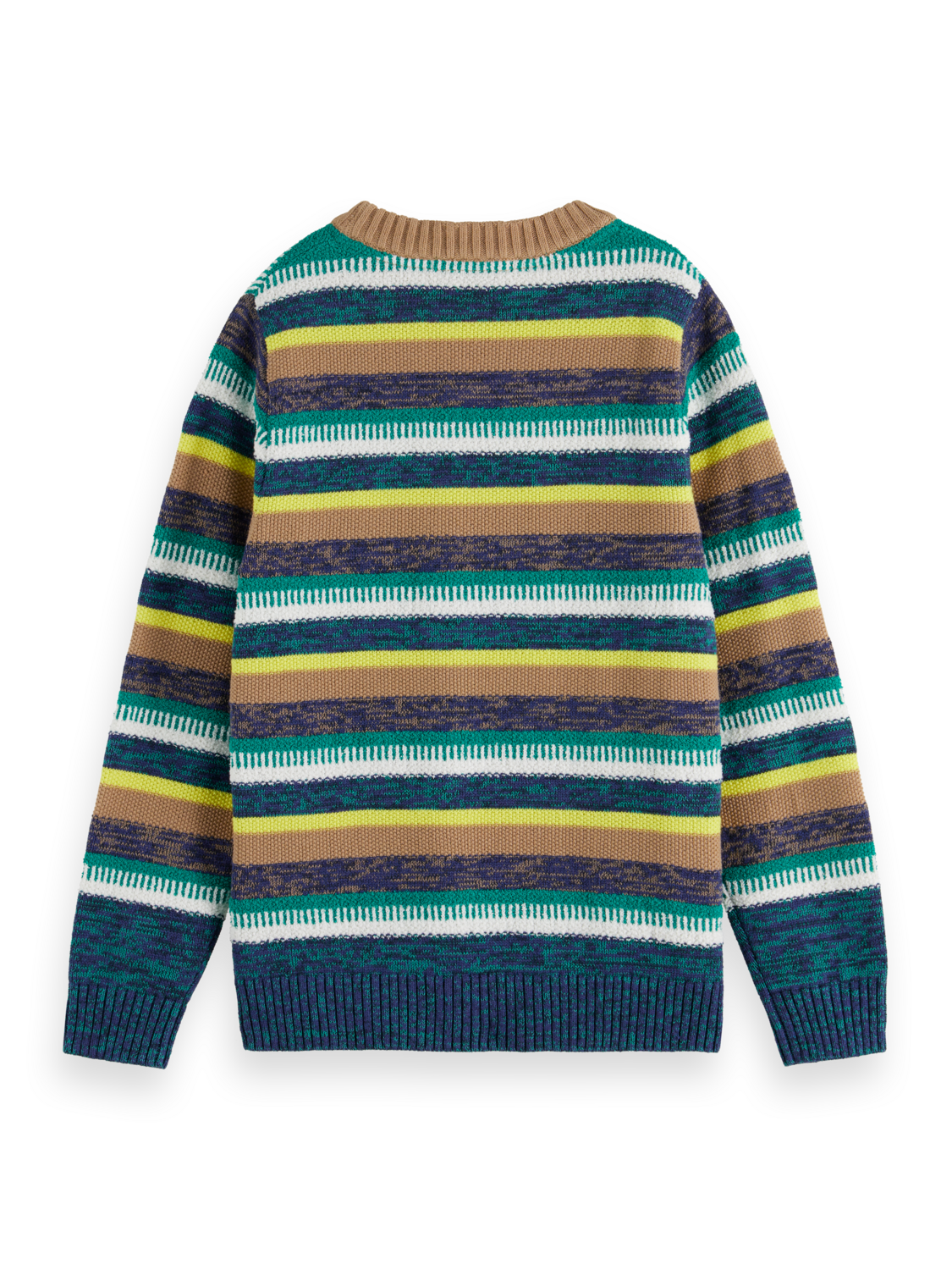 Boys YARN-DYED STRIPED STRUCTURED PULLOVER