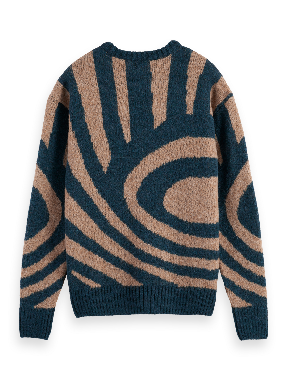 HAIRY BIG WAVES DROPPED SHOULDER SWEATER