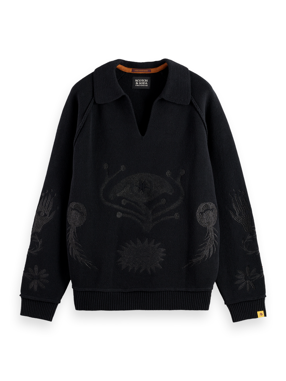 POLO LONG SLEEVES  DROPPED SHOULDER SWEATER