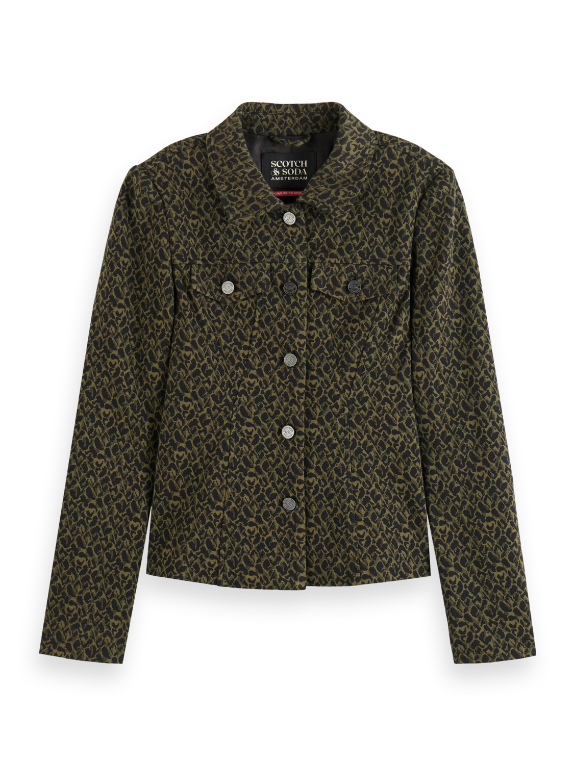 Scotch soda blazer leopard discount