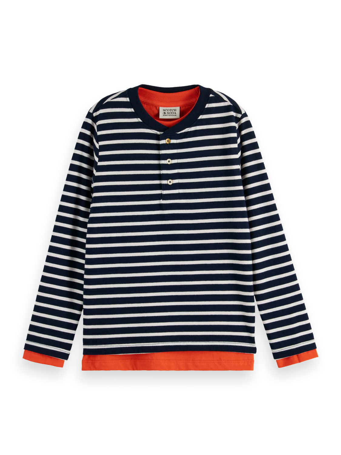 DOUBLE LAYERED LONG-SLEEVED T-SHIRT