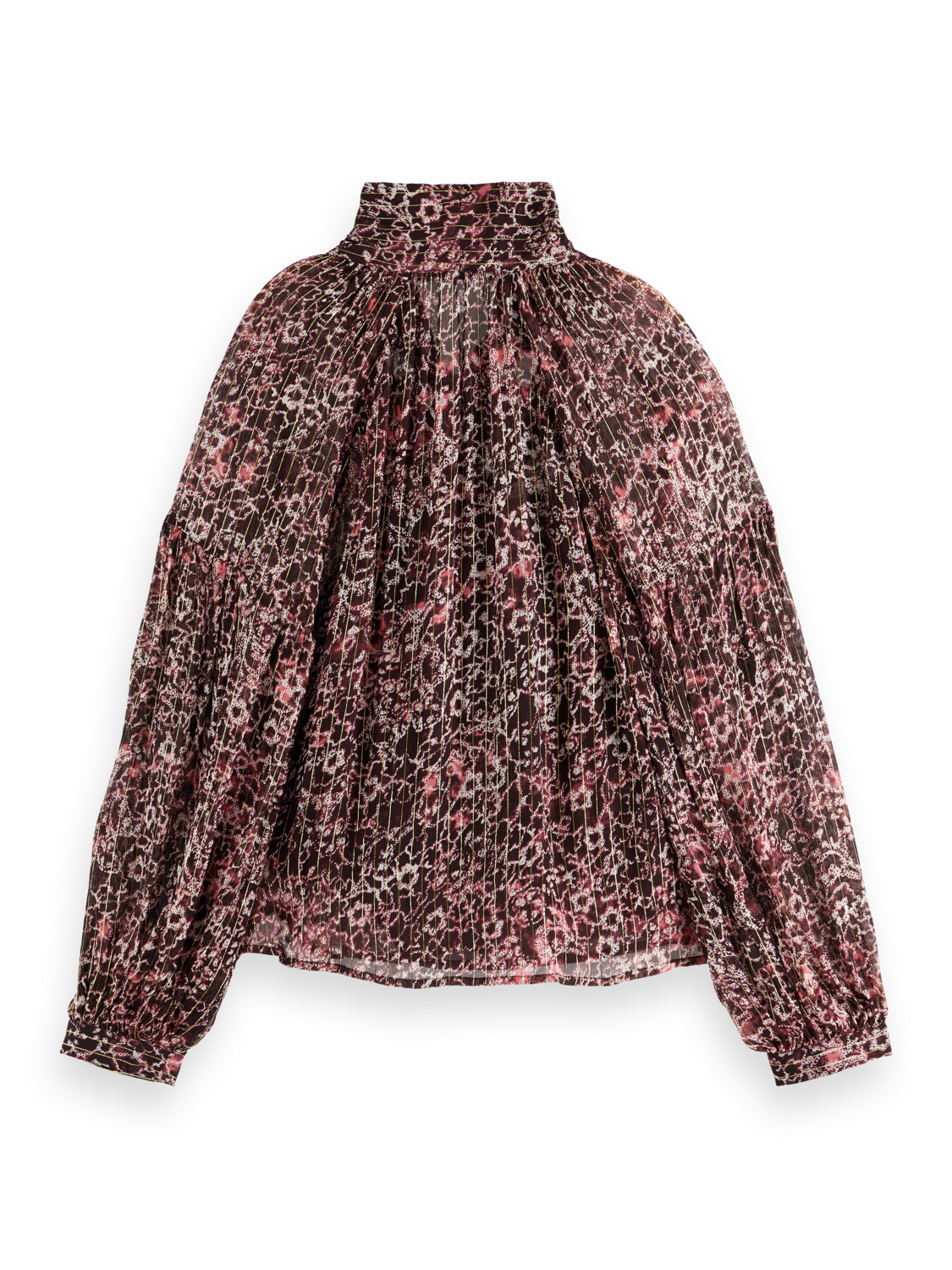 LUREX TOP WITH BOW NECK