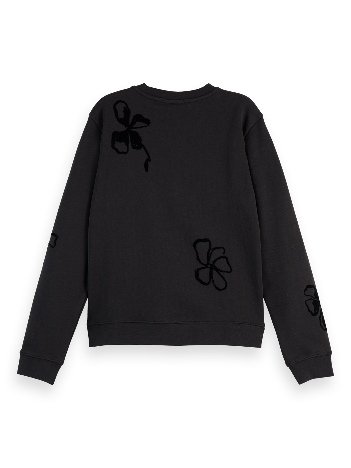 Flock print sweatshirt
