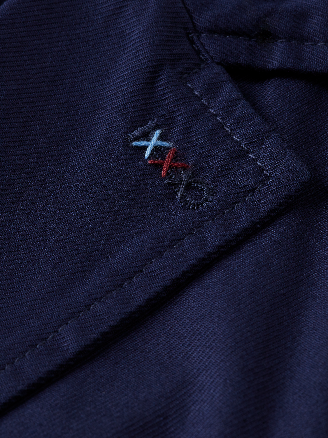 Unconstructed cotton twill blazer