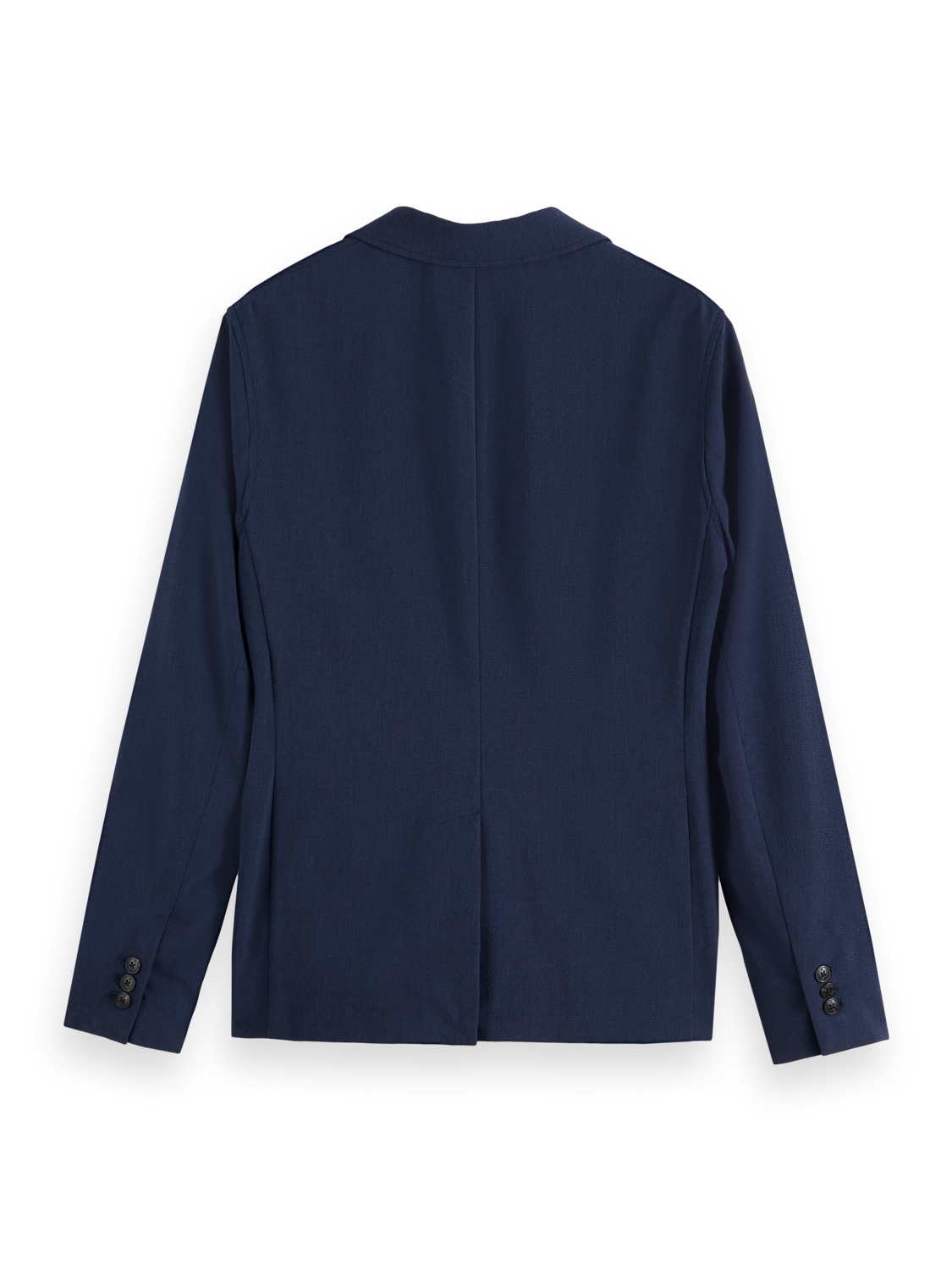 Single-breasted seersucker check relaxed blazer