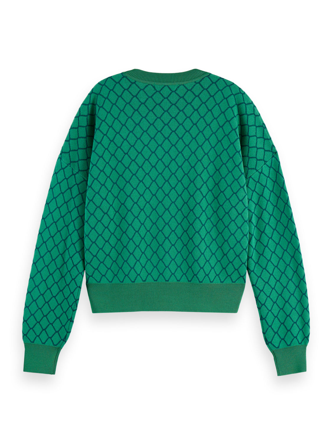 Jacquard relaxed pullover