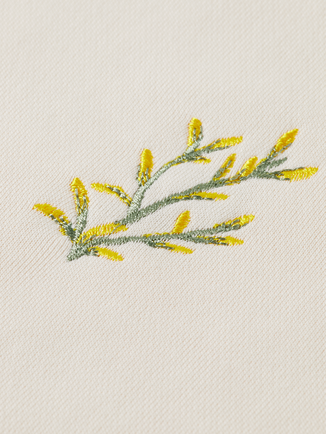 embroidery regular sweatshirt