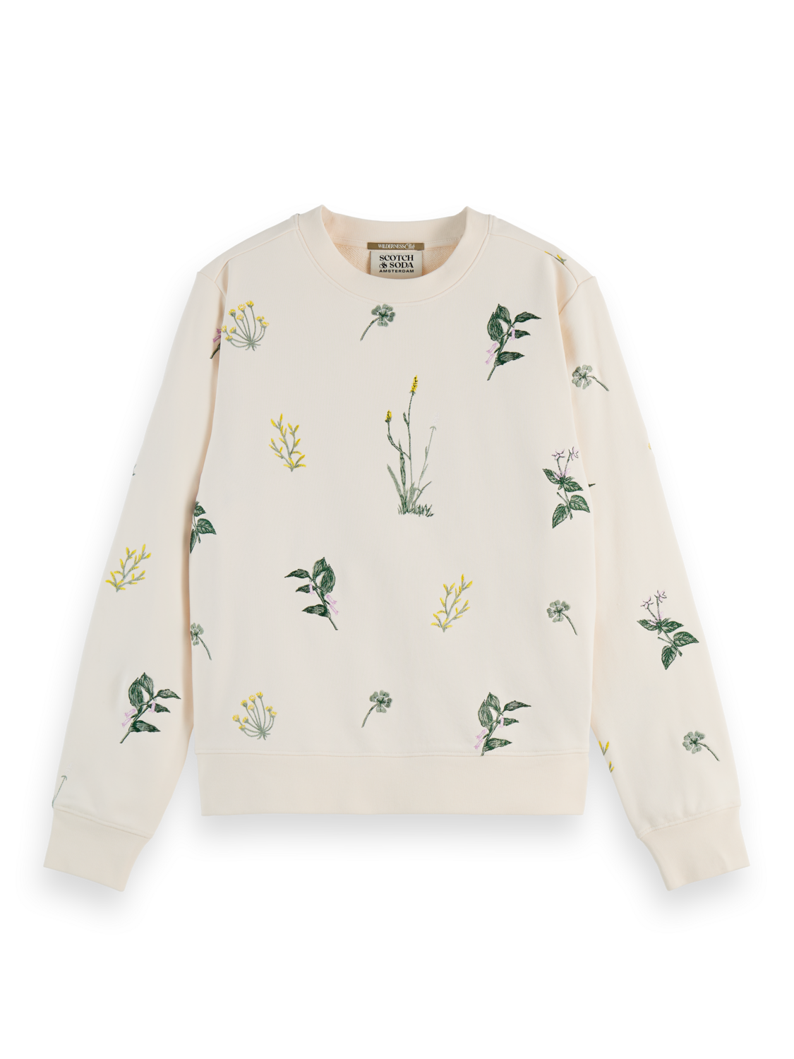 embroidery regular sweatshirt
