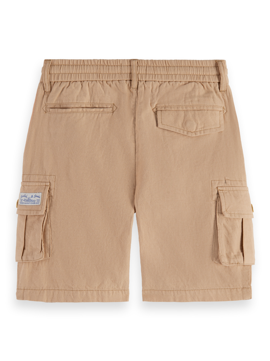 Boys Linen Blend Cargo Shorts