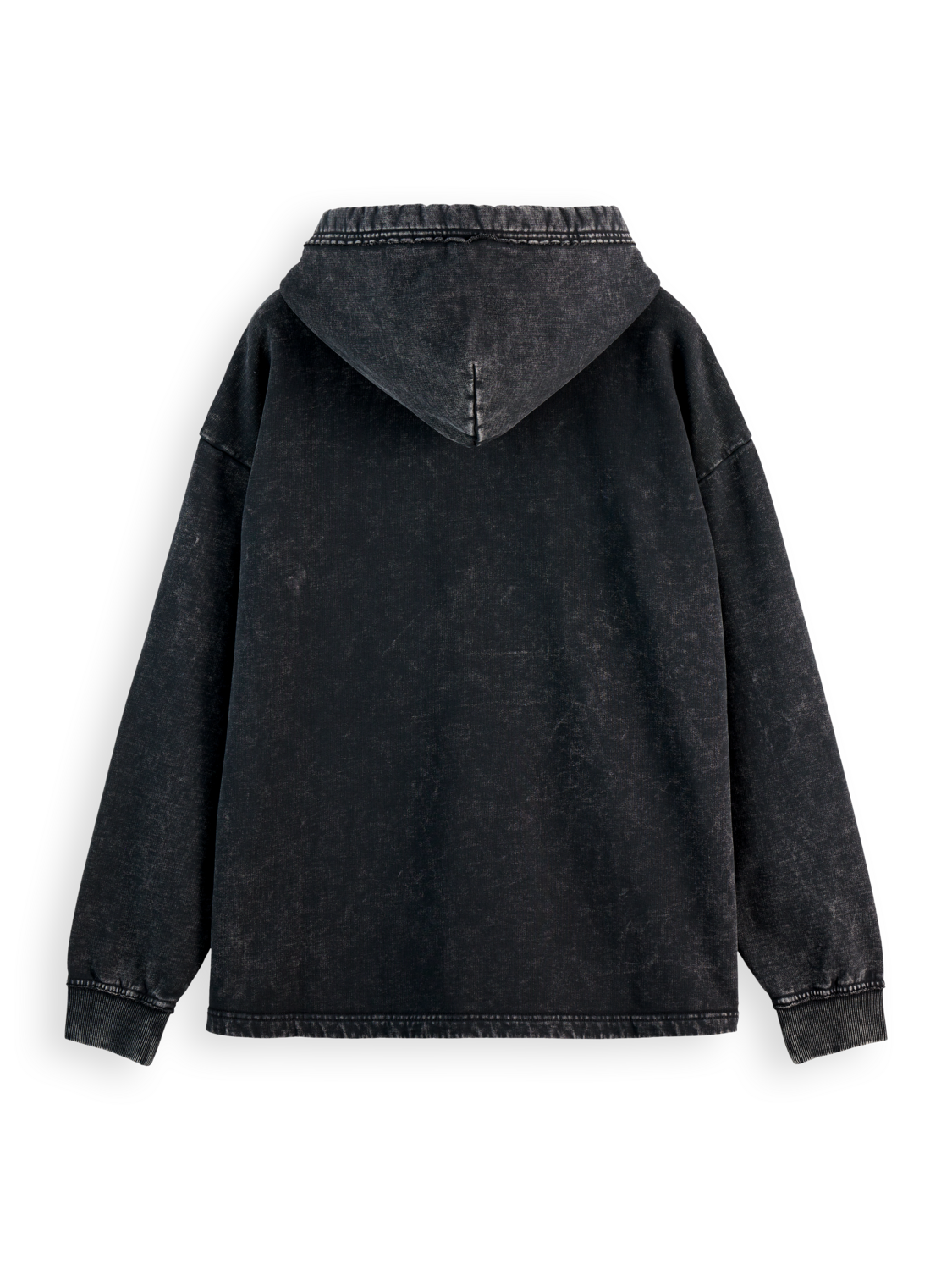 Washed artwork relaxed hoodie