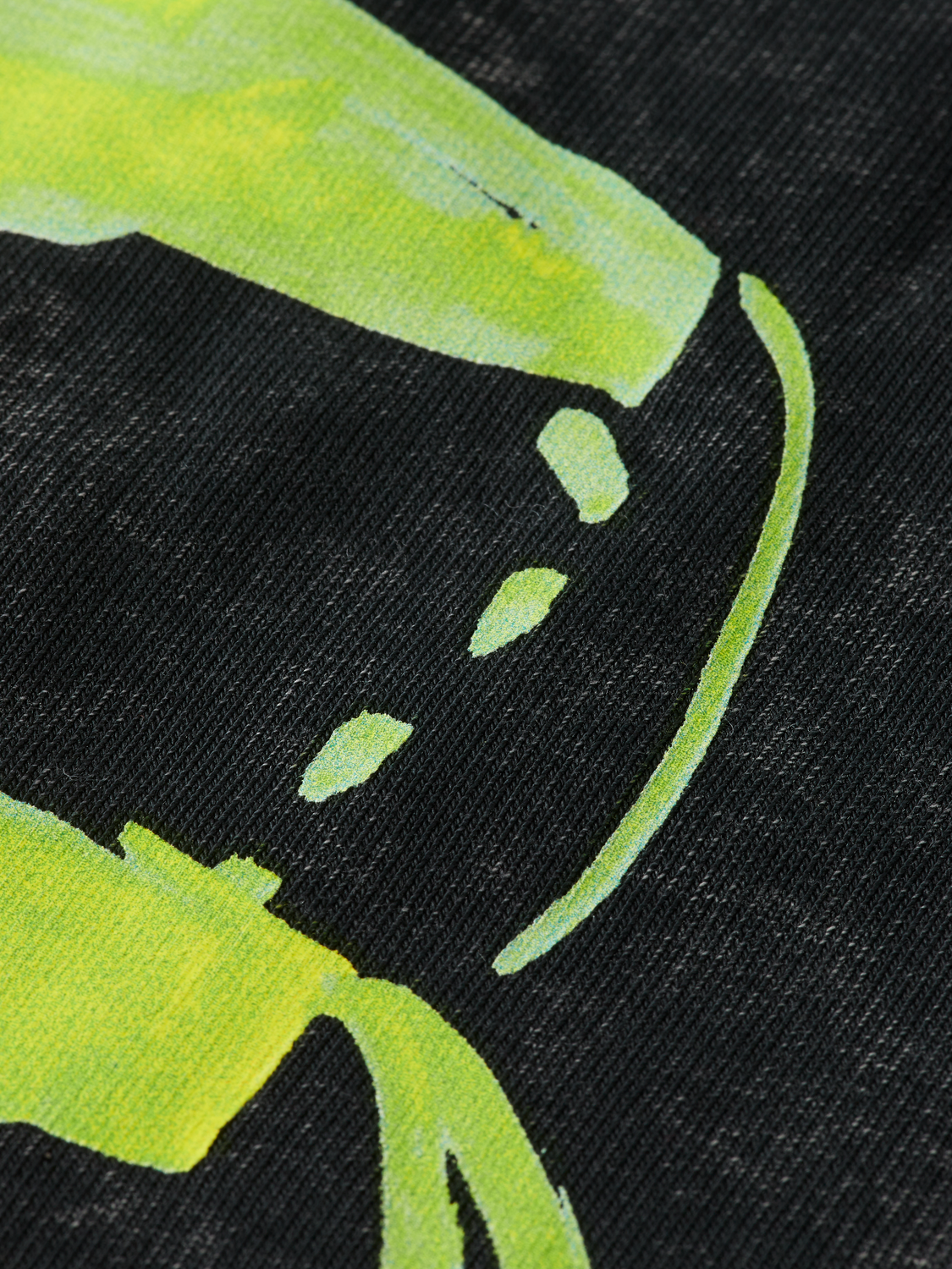 Washed artwork relaxed hoodie