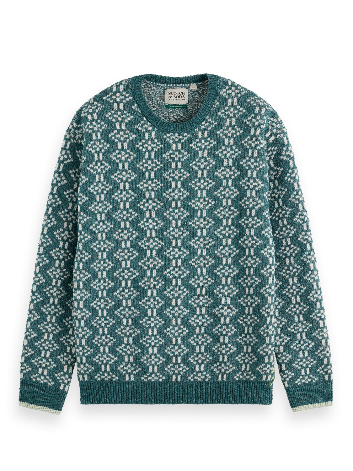 Jacquard regular fit crewneck