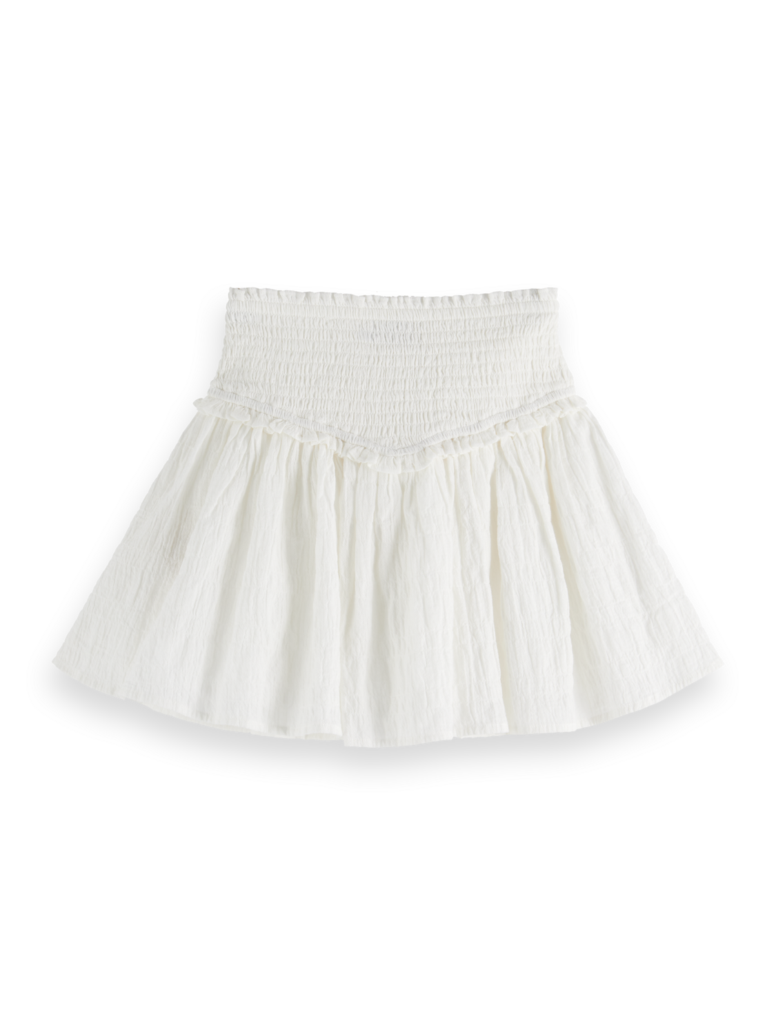 Girls Cotton Smocked Skirt