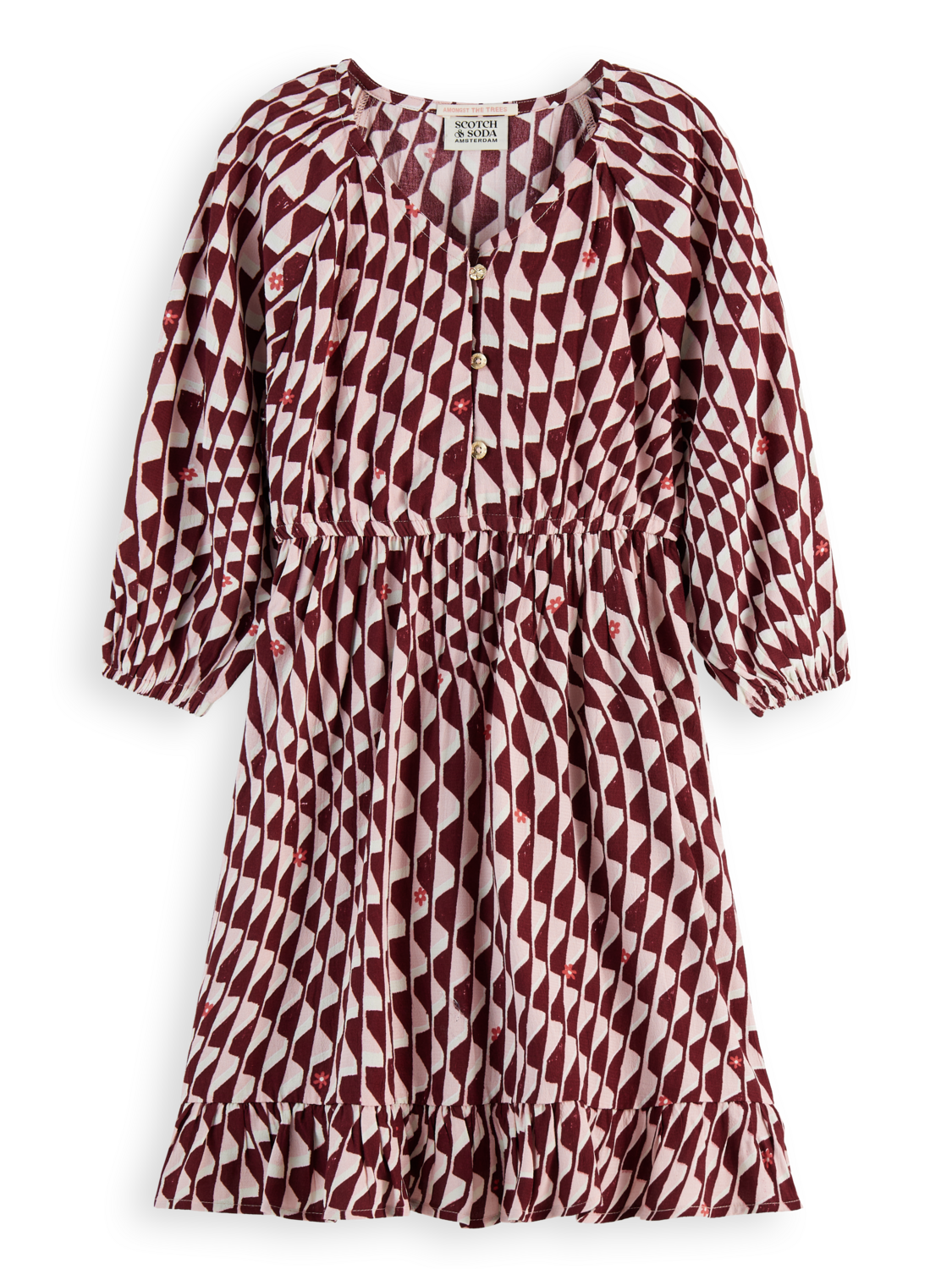 Girls Printed Viscose Dress