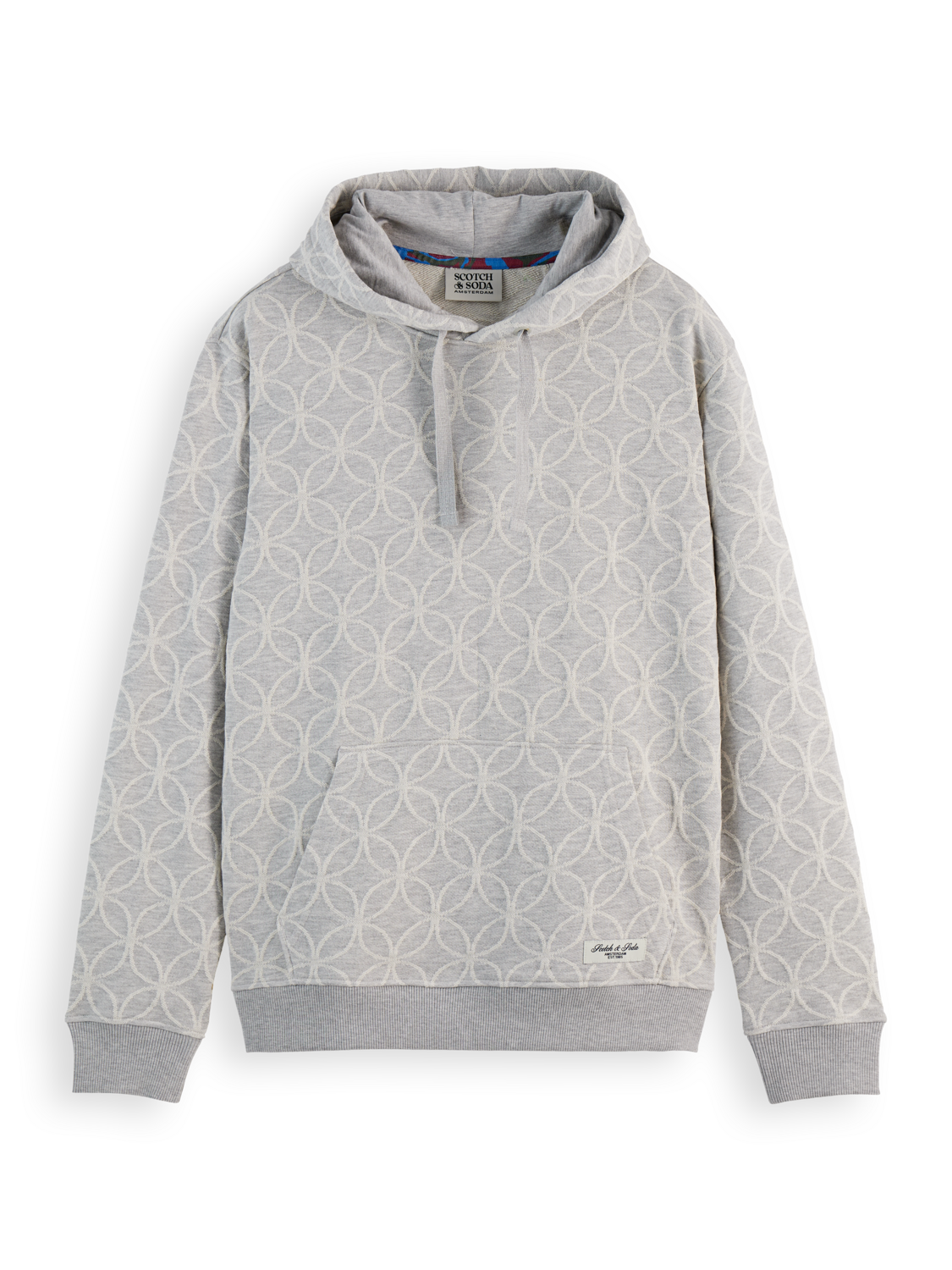 Jacquard regular fit hoodie