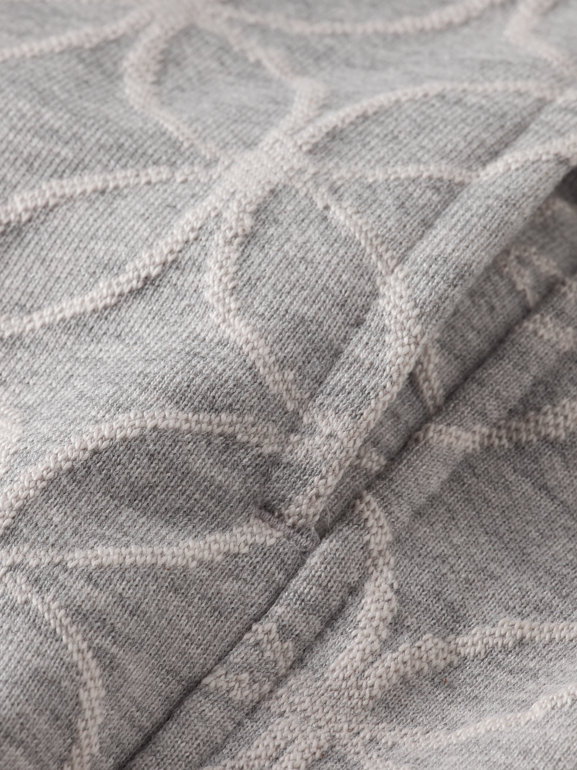 Jacquard Terry Relaxed Straight Sweatpants