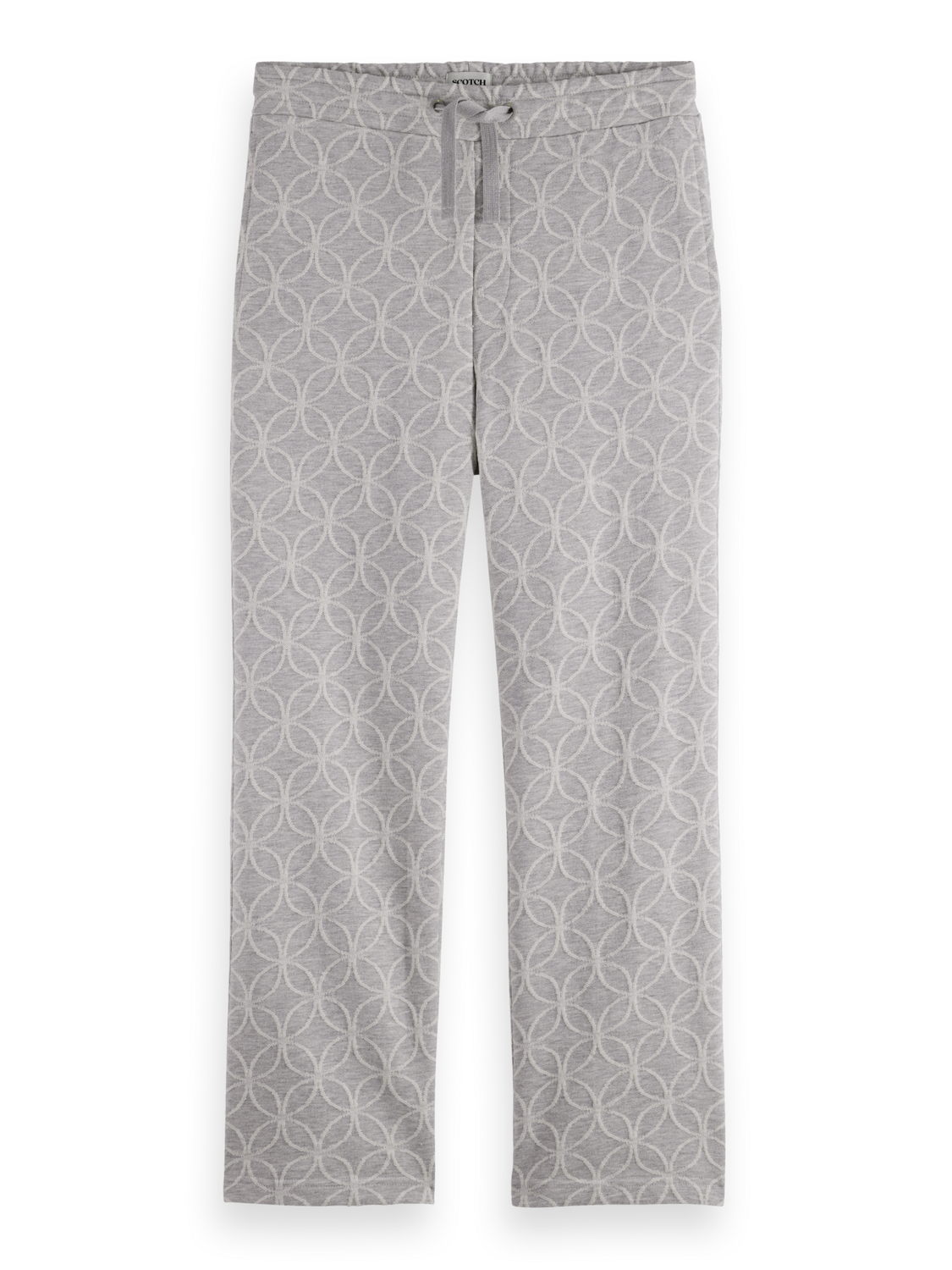 Jacquard Terry Relaxed Straight Sweatpants