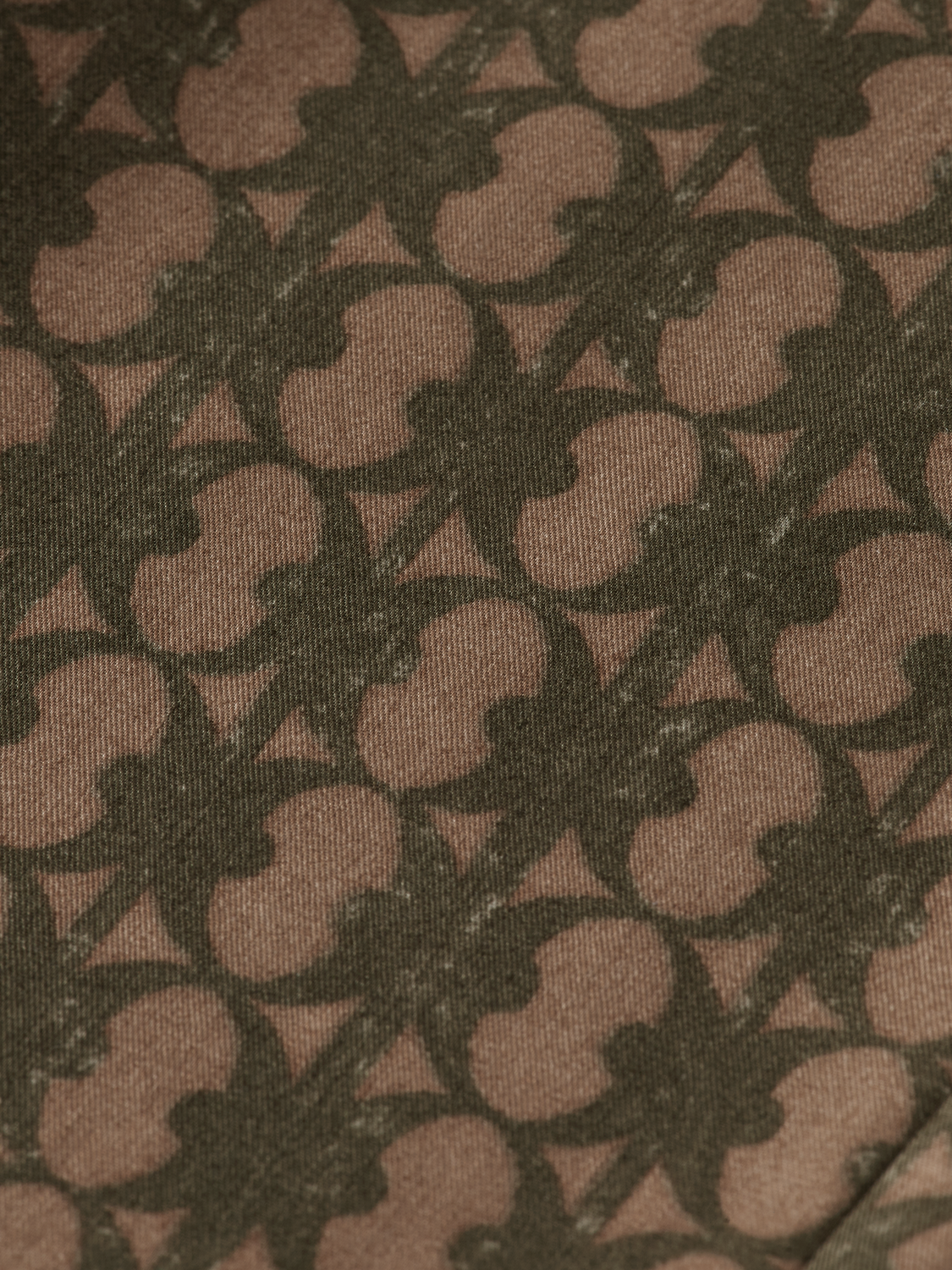 printed cotton-blend jogger