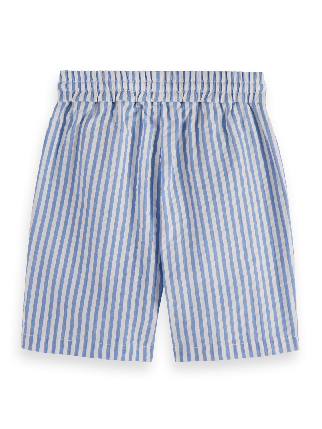 Seersucker Striped Shorts
