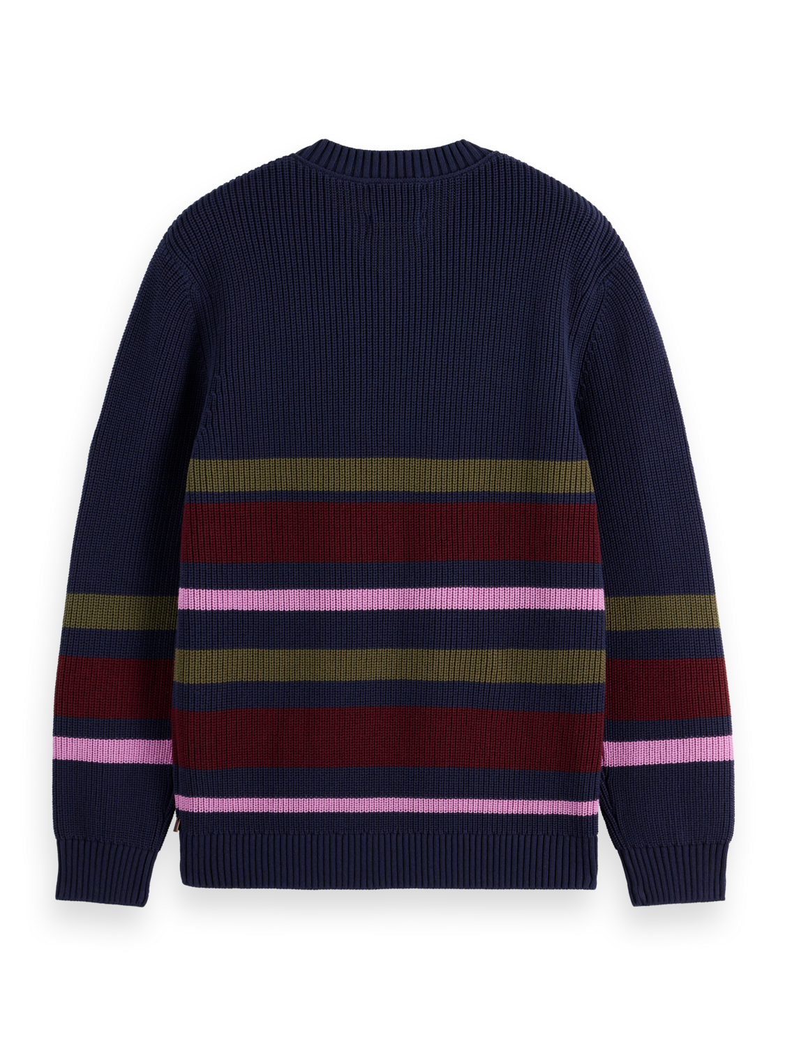 Striped v-neck pullover