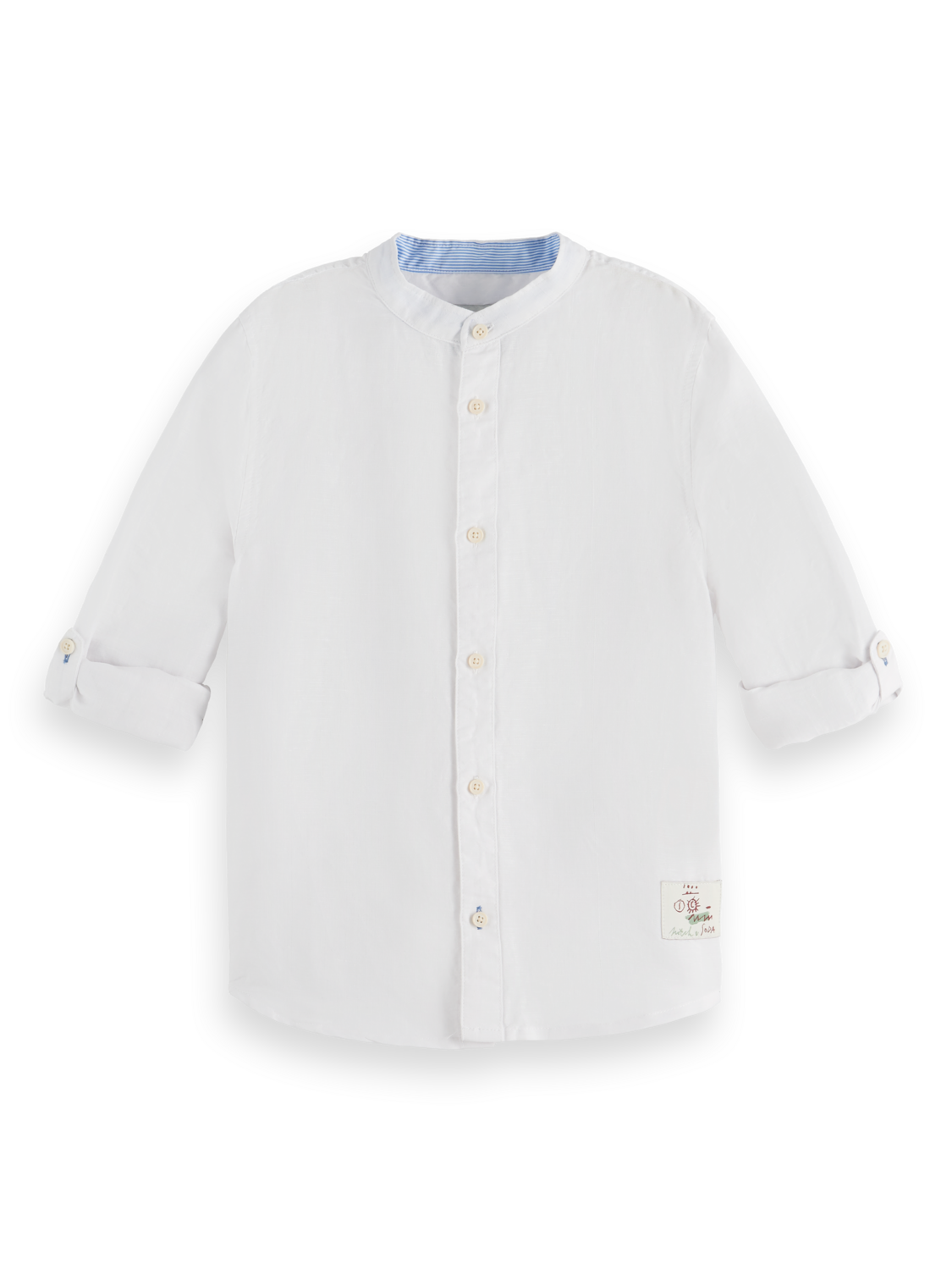 Boys Linen Blend Shirt