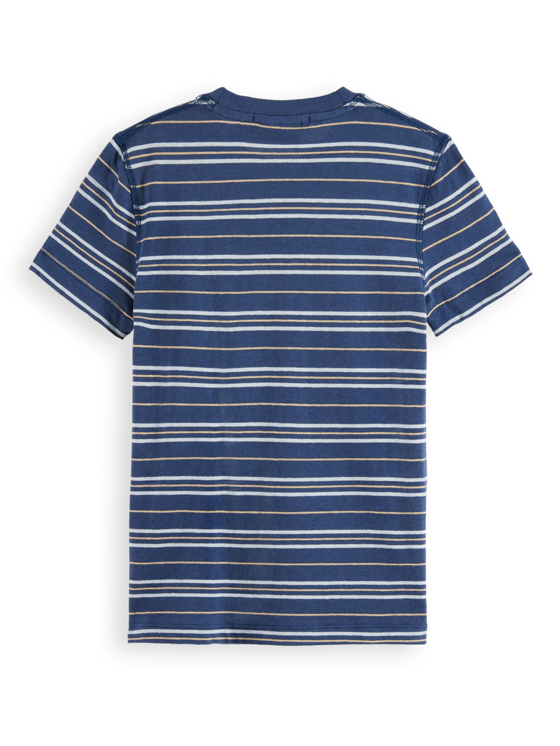 Boys Linen Blend Striped T-Shirt
