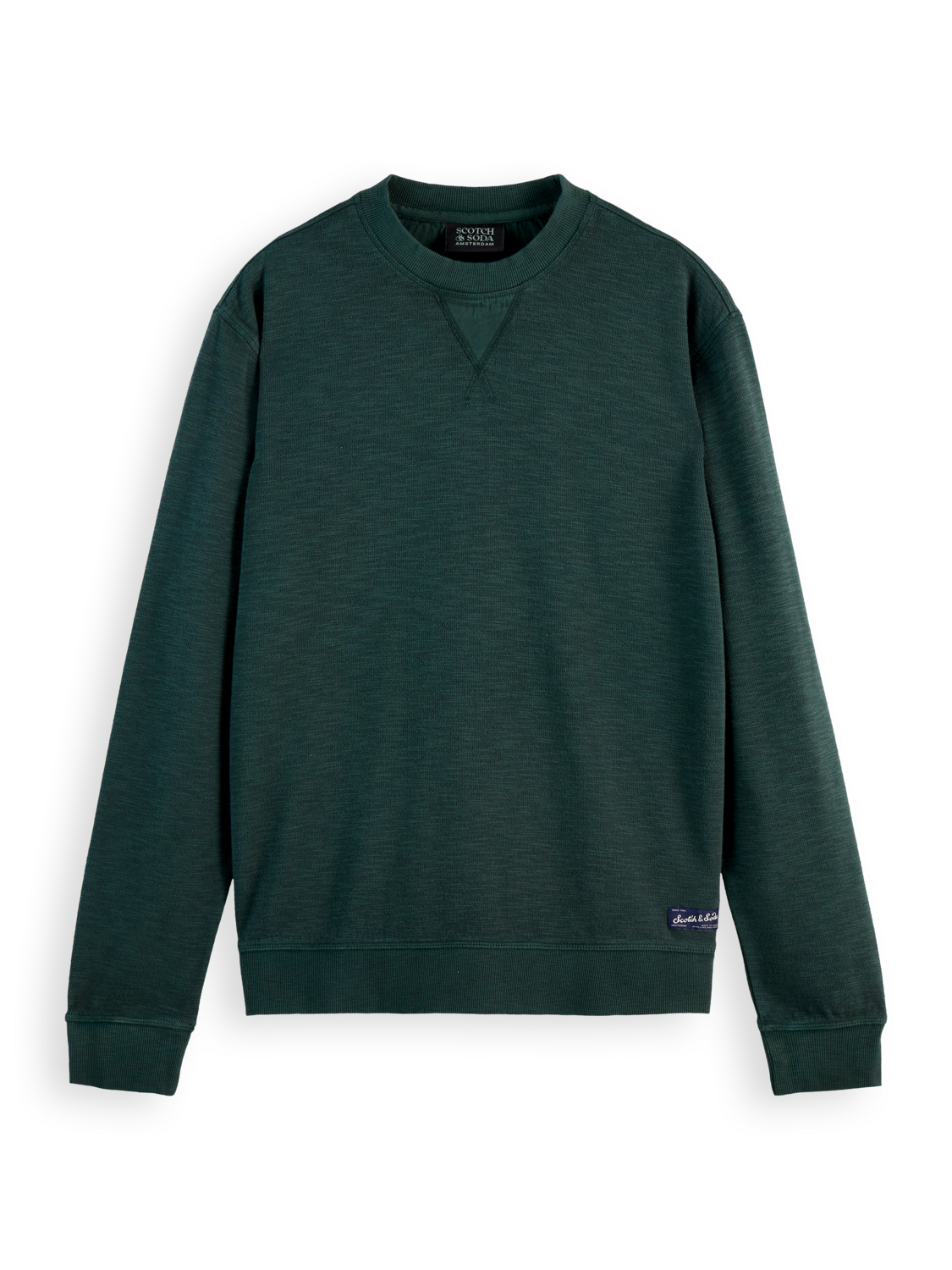 Garment dye structured sweatshirt