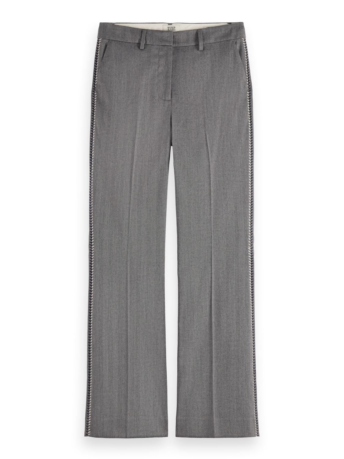 Violet herringbone high rise flare leg