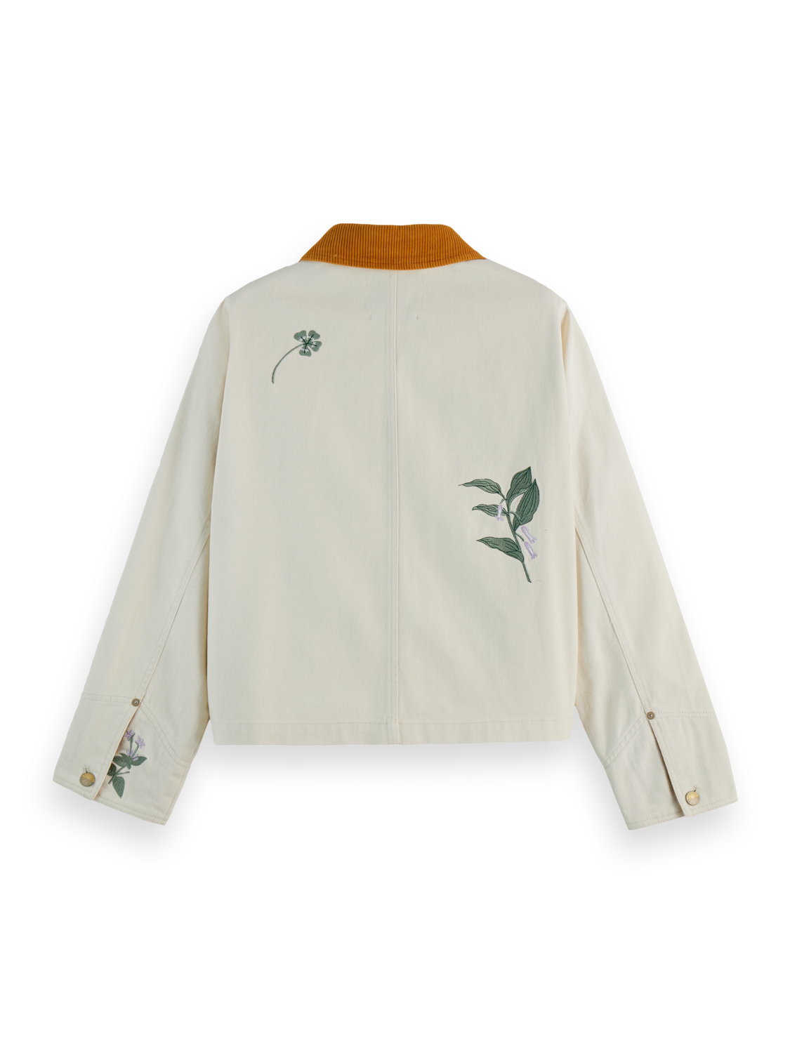 Workwear jacket with embroidery