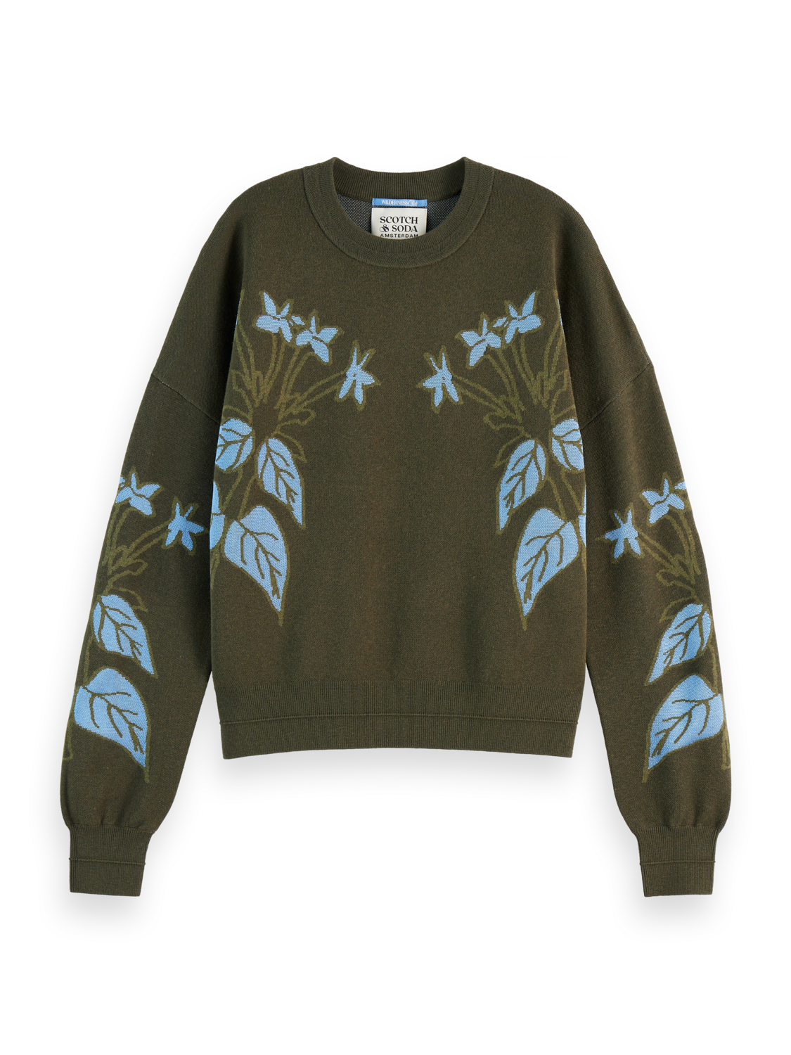 Relaxed jacquard pullover
