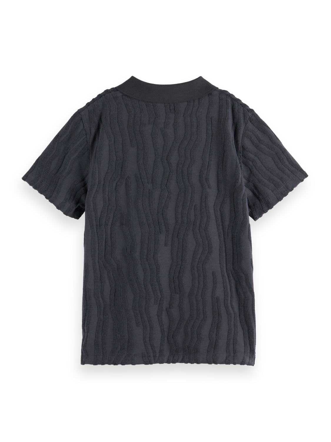 Boys Towelling Jacquard Polo