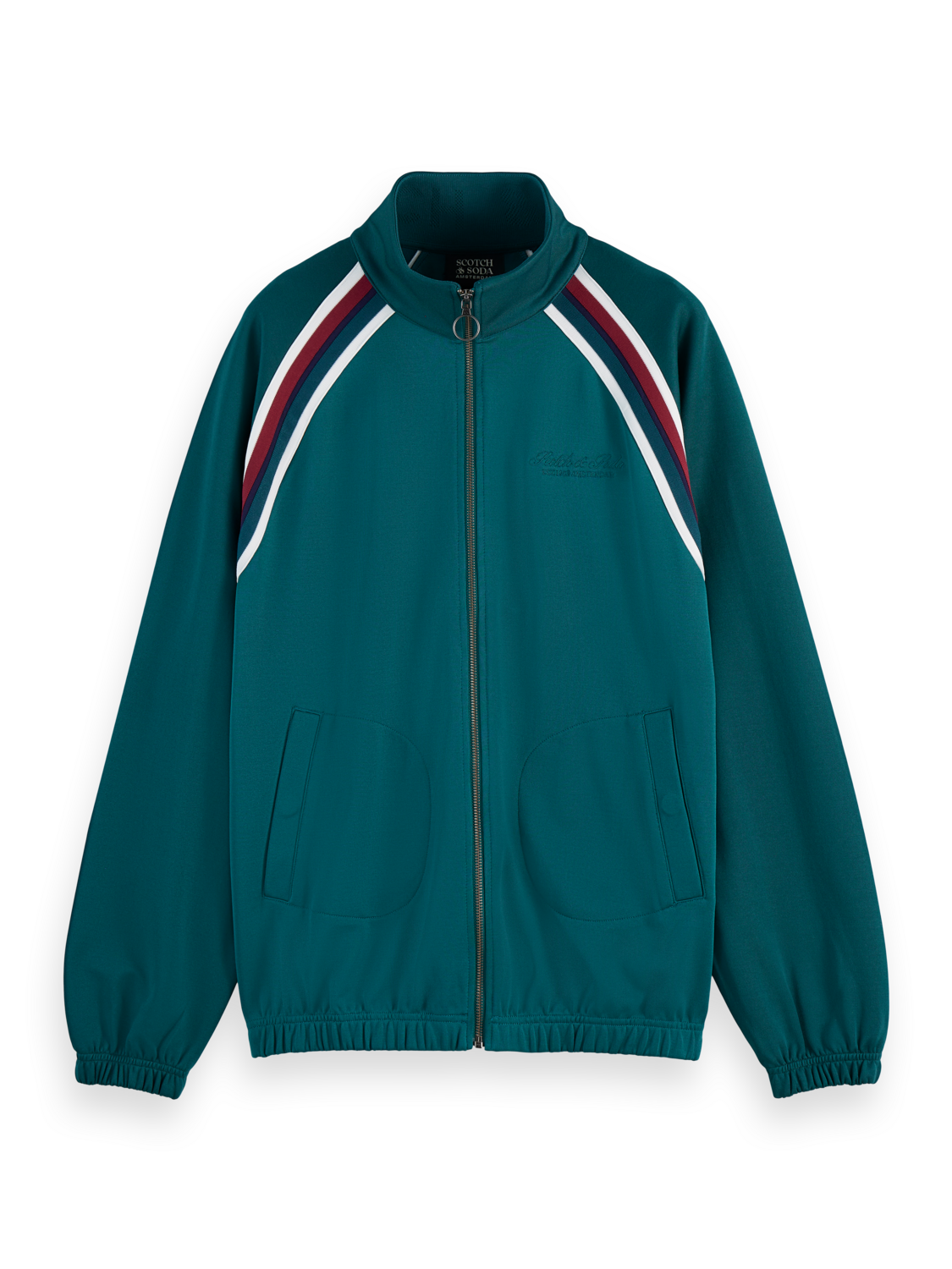 Track full zip through sweatshirt