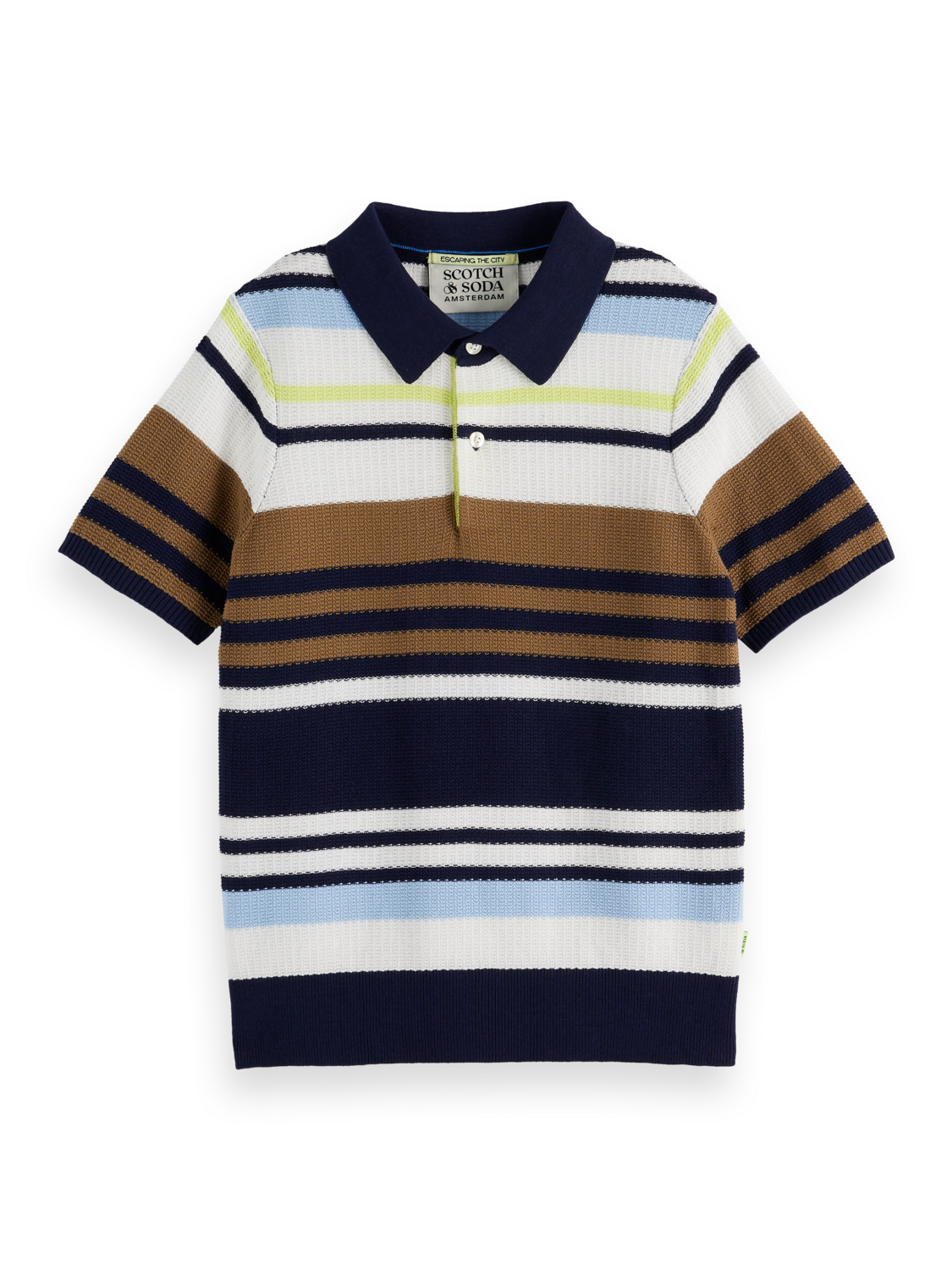 Boys Knitted Stripe Polo
