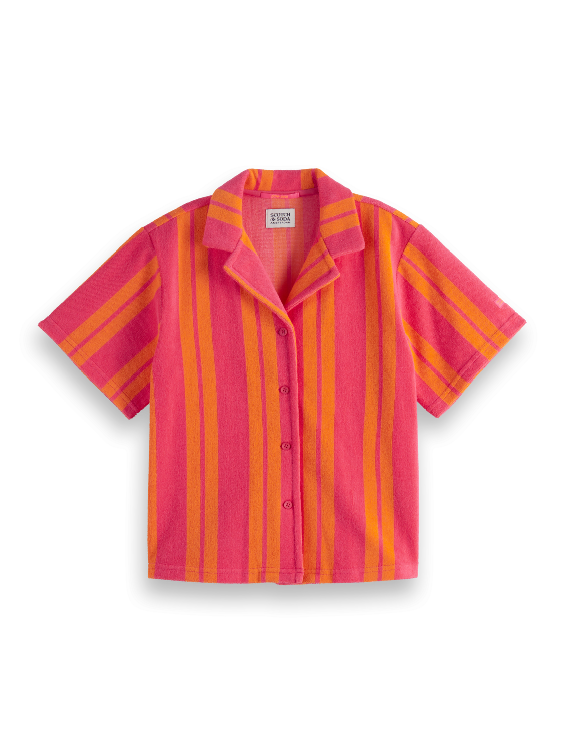 Girls Striped Towelling Shirt
