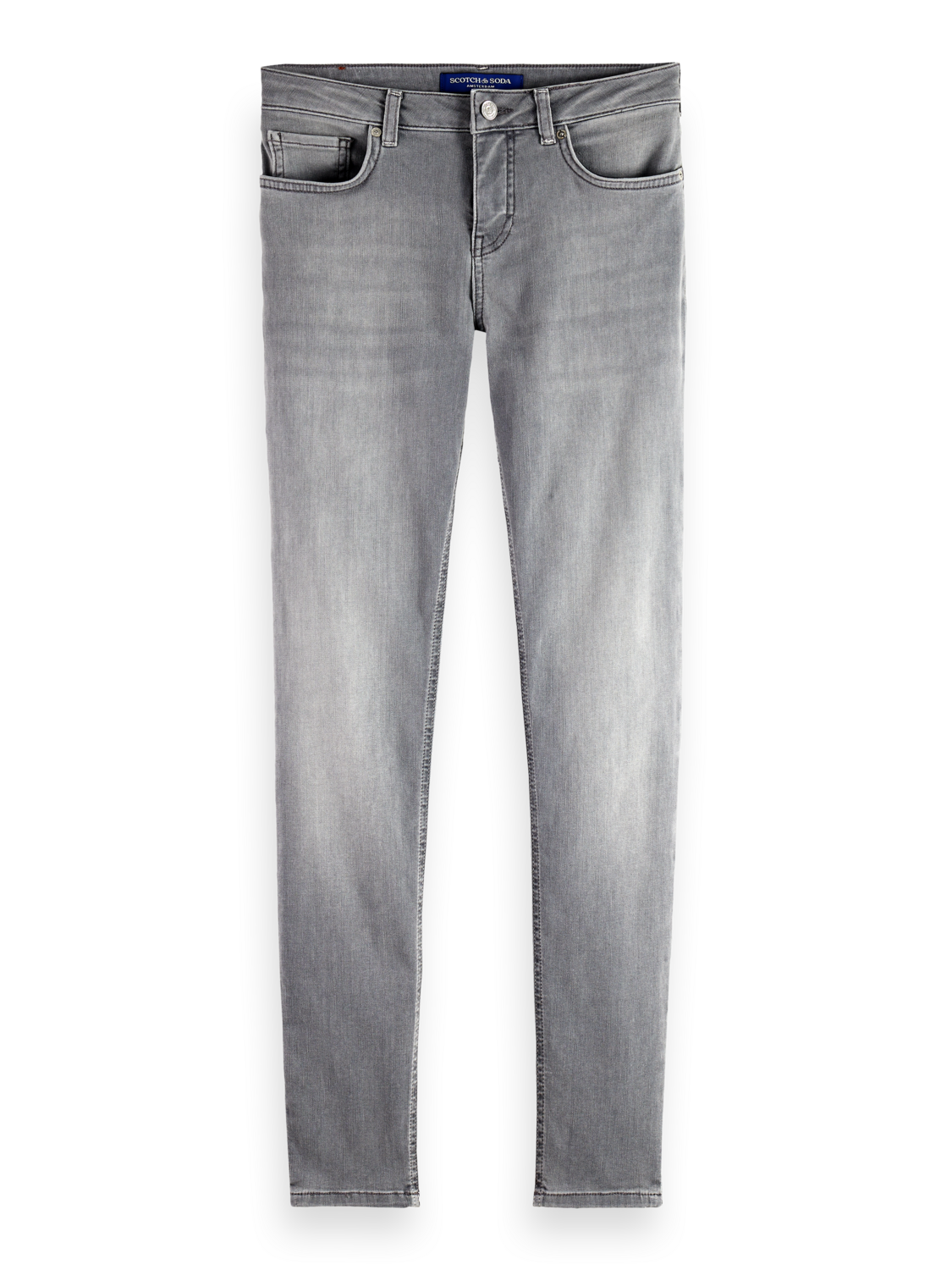 CORE BOHEMIENNE MID RISE SKINNY JEANS - GREY ROOTS